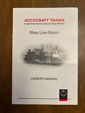 2002 Accucraft Trains Shay Live-Steam Owner's Manual picture