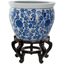 Oriental Furniture Porcelain Fishbowl 12