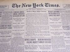 1931 SEPTEMBER 27 NEW YORK TIMES - FAMISHED CHINESE IMPERIL LINDBERGH - NT 6680 picture