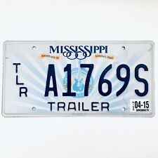 2015 United States Mississippi America's Music Trailer License Plate A1769S picture