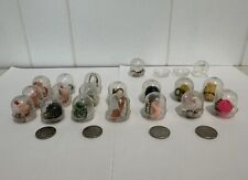VINTAGE 1950s - 1960s CAPSULES WITH VENDING CHARMS NOVELTY KEYCHAIN 17 TOTAL picture