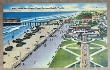Pier Casino and Ocean Front, Daytona Beach, Florida. 1946 Vintage Postcard picture