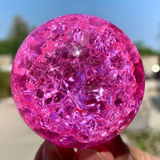 167G  Natural Titanium Rainbow Quartz sphere Crystal ball Healing picture