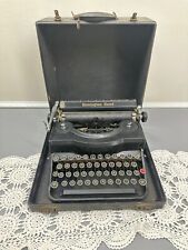 Antique Remington Rand Vintage Manual Typewriter With Case picture