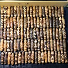 special offer ！100pcs Magic Tibetan Old Agate Various patterns Totem dZi Bead picture