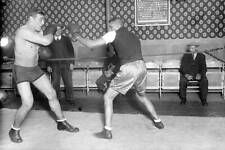 Young boxer Primo Carnera training in a gymnasium in Paris, France - Old Photo 3 picture
