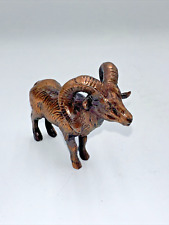 4” Vintage (antique) Copper Toned Ram Longhorn Figurine / Toy, Estate Item picture