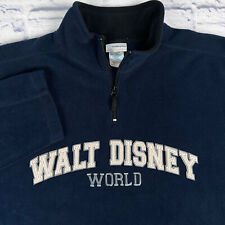 Walt Disney World Parks 2XL XXL Pullover 1/4 Zip Fleece Mickey Embroidered Shirt picture