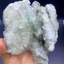 2.7LB Rare Transparent Green Cube Fluorite Mineral Crystal Specimen/China picture