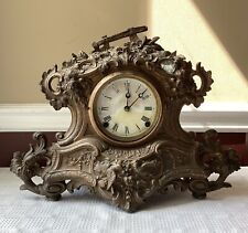 Antique N. Muller New York Mantel Clock No. 1. 8 & 1 Day, USA, (not working) picture