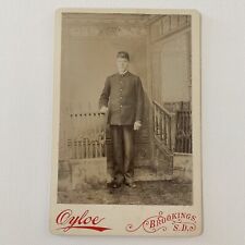 Antique Cabinet Card ROTC South Dakota State University Cadet Brookings SD picture