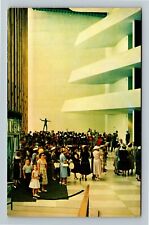 New York City NY, United Nations, Public Lobby, Vintage Postcard picture