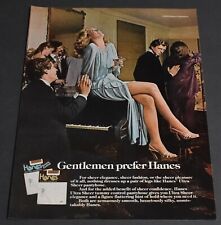 1979 Print Ad Sexy Heels Long Legs Fashion Lady Blonde Dress Hanes Pantyhose art picture