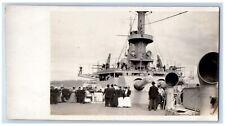 Victoria Women Postcard RPPC Photo On USS Navy Ship Deck c1910's Antique picture