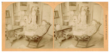 Scene in a Kitchen, ca.1890, Stereo Vintage Stereo Print, d'e Print picture