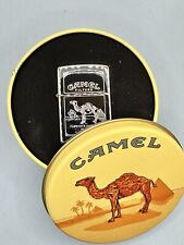Vintage 1995 Camel Turkish Blend High Polish Chrome Zippo Lighter New In Tin picture