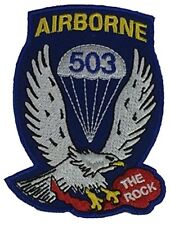US ARMY 503RD AIRBORNE INFANTRY REGIMENT INF RGT PATCH THE ROCK VETERAN SOLDIER picture