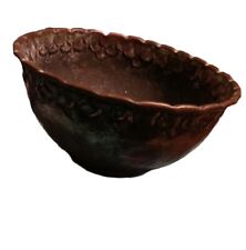  VINTAGE ORIGINAL HAMMERED Copper EGYPTIAN BOWL  EGYPT EXTREMELY DETAILED BOWL   picture