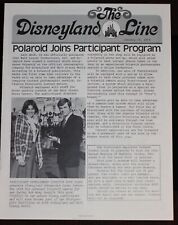 Disneyland Line 1979 Polaroid Shop Debuts on Main Street USA Anaheim Police Dept picture