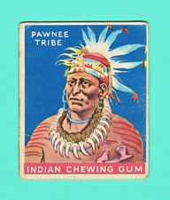 1933 R73 Goudey Indian Gum Card #4 -  PAWNEE TRIBE - Series 24 - 4th CARD in SET picture