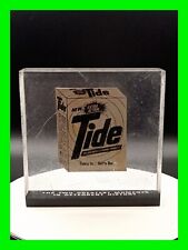 Rare Vintage Procter & Gamble Sterling Silver & Lucite Tide Soap Ad Paperweight  picture