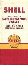 1960 SHELL OIL Road Map SAN FERNANDO VALLEY California Burbank Glendale Van Nuys picture