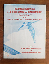 1955 National AAU Senior Women's Outdoor Swimming & Diving Championship Program picture