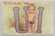 Vintage Post Card Valentines Day Card-All that can come tween' U & I A226 picture