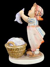 Vintage 1957 Hummel Goebel German Porcelain Figurine #321 Wash Day VG picture