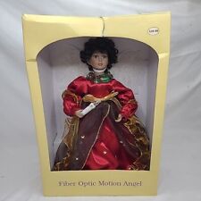 Christmas Jewel's Fiber Optic Motion Angel African American Unused See Info picture