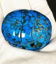 Very unique Blue Scarab ( Symbol of Good luck ) made from Pure turquoise stone picture