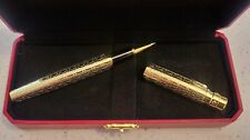 CARTIER - SANTOS DEMONT  IN A BRILLIANT GOLD ROLLERBALL EXECUTIVE SERIES PEN C  picture
