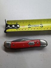 The Ideal Co Pocket Knife Vintage RARE Red 2 Blade picture