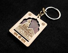 PARAMPARA 5 PCS NEW WOODEN HANDICRAFT KEY RING/HOLDER KEY CHAIN GIFT ITEM picture