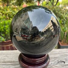 16.7LB 7'' Large Natural Golden Obsidian Sphere Quartz Crystal Rock Energy Ball picture