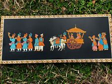 rare INDIA Art OOAK Hindu Bullock Carriage Emperor Empress Ox Parade ❤️sj17j2s picture