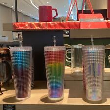 NEW Starbucks Transparent Dazzle Corn Tumbler Cold Cups Coffee Mug 24oz 9 Colors picture