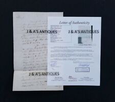 1792 Authenticated AMBROSE SPENCER Autographed Letter About FOUNDING FATHERS  picture