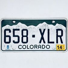 2014 United States Colorado Rockies Passenger License Plate 658-XLR picture