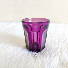 1920s Vintage Amethyst Glass Tumbler Belgium Rare Barware Collectible Old GT8 picture