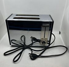 Vintage GE General Electric 2 Slice Toaster A1T142 Chrome Black 1960’s Works USA picture