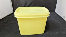 Two Vintage Tupperware Yellow Shelf Saver Storage Containers 1243-1 picture