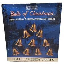 Vintage Mr Christmas Bells of Christmas Musical Lighted Brass Bell & 15 Carols. picture