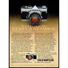 1977 Olympus OM-2 SLR Camera Vintage Print Ad SLR Film Photography Wall Art picture