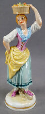 Early 20th Century Dresden Hand Painted Turnip Seller Female Porcelain Figurine picture
