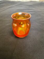 LC Tiffany Favrile Art Glass Pinched Miniature Vase picture