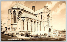 RPPC Vintage Postcard - San Francisco, California - Grace Cathedral - Real Photo picture