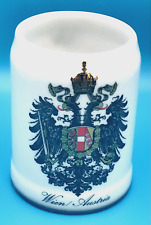 Wien/Austria Coat of Arms Beer Stein Mug Ceramic Small HB Wien Handerbeit picture