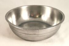 Antique Pewter Deep Basin Crowned Rose Touch Mark Made in London picture