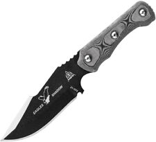 TOPS Eagles Shadow Fixed Carbon Steel Blade Black Micarta Handle Knife ESH01 picture